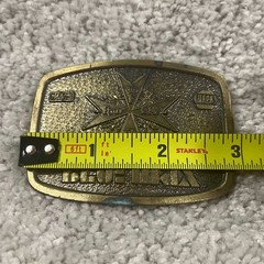 Vintage NAPA Blue Max Belt Buckle Limited Edition Mac&rsquo;s Pour le Merite Brass