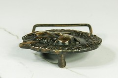 Ferdinand the Bull belt buckle western Bergamot Brass Works 1976