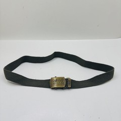G.I. Joe Olive Canvas Web Belt Military Brass Buckle A Real American Hero