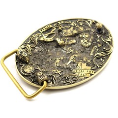 Leo belt buckle, Lion Horoscope Astrological Zodiac Sign solid brass buckle