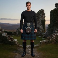 Celtic Hounds Pewter Kilt Belt Buckle – Made in Scotland