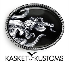 Kraken Belt Buckle – Traditional Octopus Tenticles Handmade Belt Buckle – 652-2