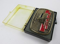 1989 Snap-on Tools Solid Brass Box Truck Drivin Proud Belt Buckle BTS SSX-1313
