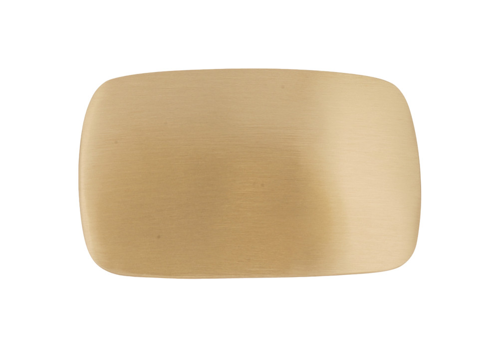 Solid Brass Rounded Rectangle Metal Belt Buckle