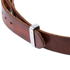 1.5&Prime; (38mm-40mm) Western Belt Loop Keeper Stainless Steel Men&rsquo;s Belt Buckle A…