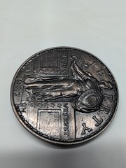 Standing Liberty Coin Belt Buckle 1927 In God We Trust VTG Brass