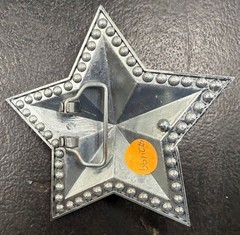 ⭐ Red Star Belt Buckle – Stone Boarder, Missing One Stone