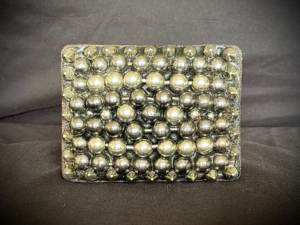 Studded Belt Buckle Archive 2007-09 Industrial Leather Back OOAK Darren Mcneese