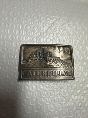 Vintage Caterpillar Bulldozer Belt Buckle