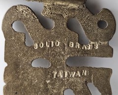 Jesus First Belt Buckle Solid Brass Vintage Taiwan Religious Belt Clamp Decor