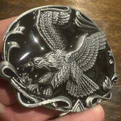 Motorcycle Belt Buckle Bald Eagle American Yellowstone Metal Collector Rodeo