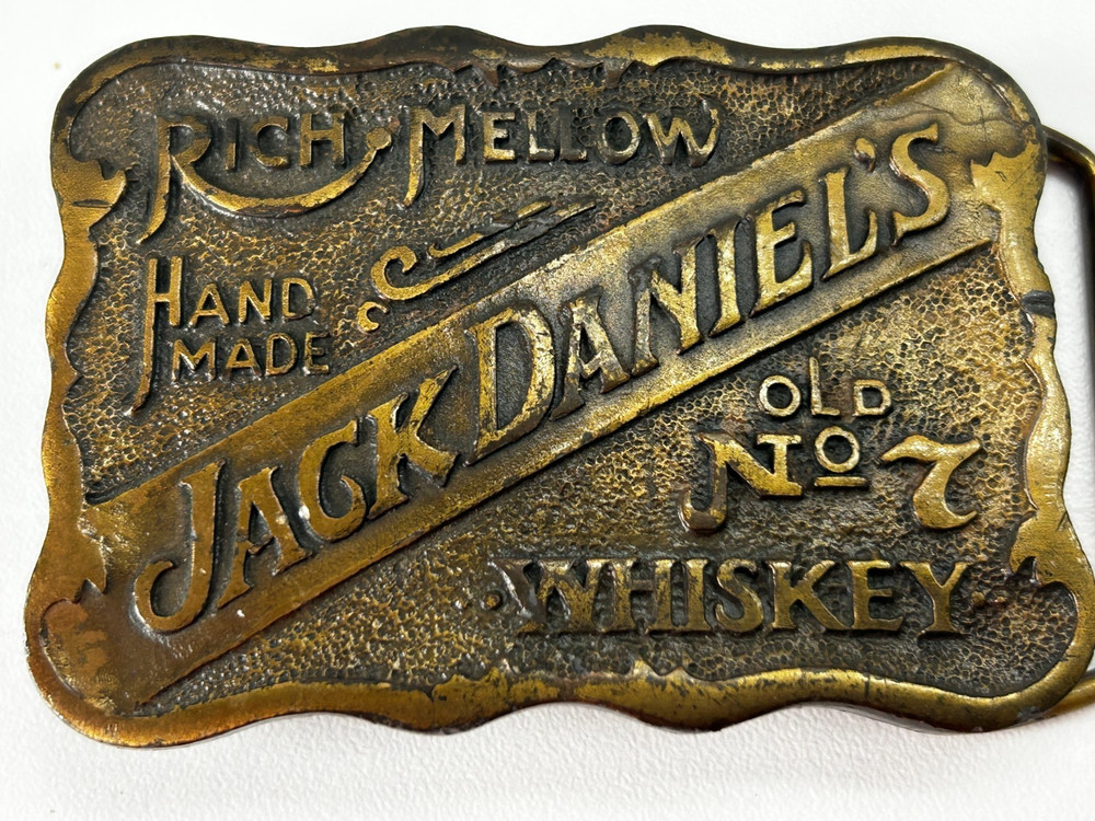 Vintage Jack Daniel’s Belt Buckle, Old No. 7 Rich Mellow, whiskey