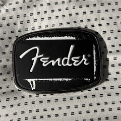 Fender Rectangular Interchangeable Logo Belt Buckle Metal Fits 1.5 in