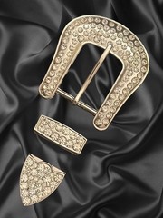 1.5” Western Cowgirls Full Crystal Belt Buckle