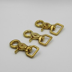 Brass Swivel Snap Hook 16/20/25mm Leather Strap Clasp Clip lot
