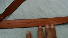 H.SCH sterling silver 925 buckle Sunset Canyon alligator belt Horst Schrader