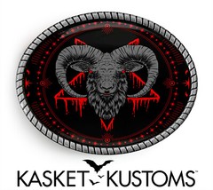 Baphomet Belt Buckle – Inverted Pentagram Witchcraft Artisan Buckle – 945