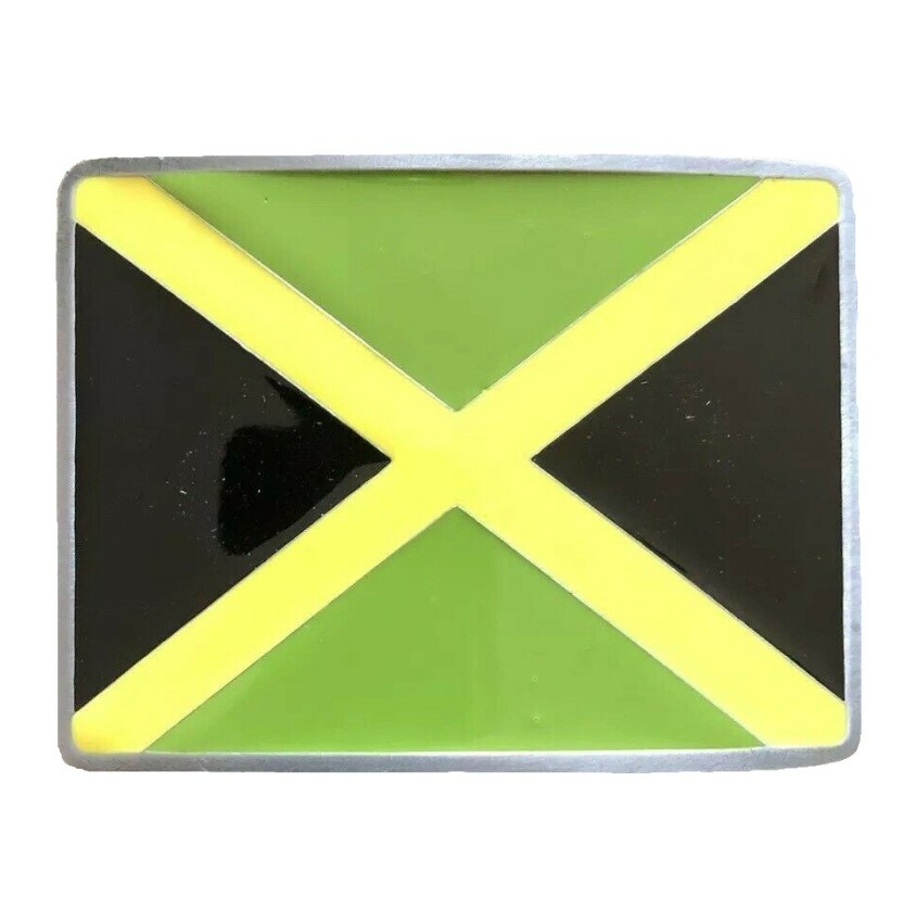 Jamaican Flag Jamaica Belt Buckle