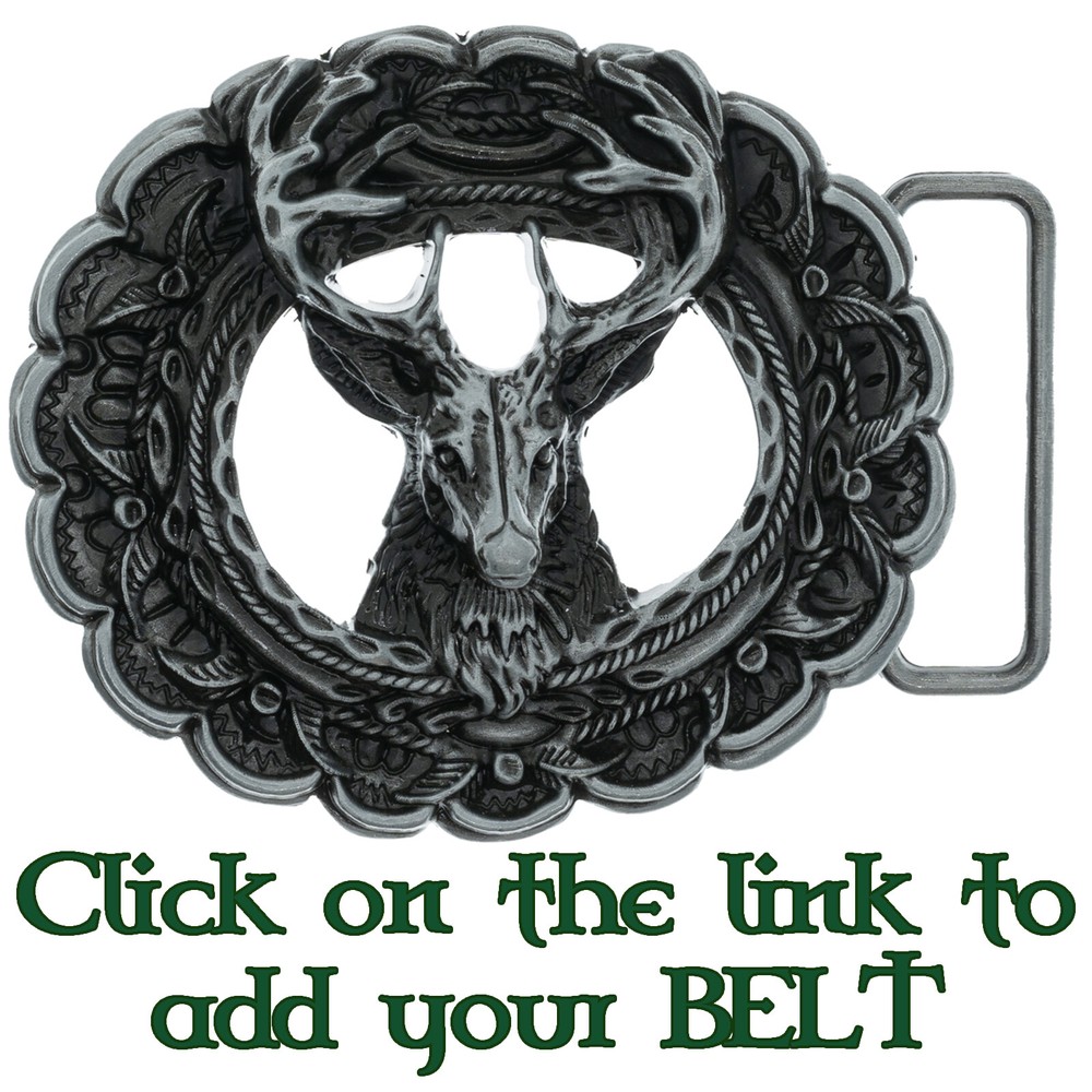 Deer Elk Hunting Buckfast Belt Buckle Biker Metal Rodeo Western Antler