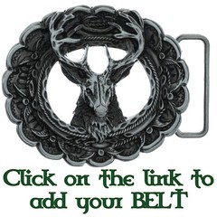 Deer Elk Hunting Buckfast Belt Buckle Biker Metal Rodeo Western Antler