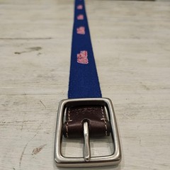 Jack Mason Old Miss Rebels Needlepoint Belt – Size 42×1.15&Prime;
