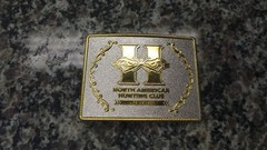 NORTH AMERICAN HUNTING CLUB LIFE MEMBER BELT BUCKLE 3.50&Prime; X 2.75&Prime; 112667-10 U-70