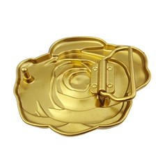 Gold Rose statement belt buckle