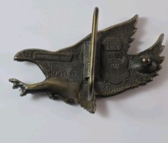Vtg Great American Buckle Co. 1979 Eagle Belt Buckle☆Serial # H506☆☆☆☆☆