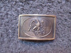 AMERICAN EAGLE 3&Prime; x 2&Prime; BRASS BELT BUCKLE NEW IN NORDSTROMS BOX