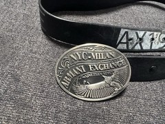 Vintage ARMANI EXCHANGE Mens Belt & Buckle Accessories Clothing NYC Milan 1991