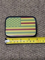 Cannabis Flag Belt Buckle Bob Marley Weed Style