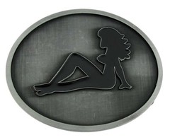 Men Women Belt Buckles Mud Flap Girl Trucker Girl Naked Lady Luck Pin Nude Biker