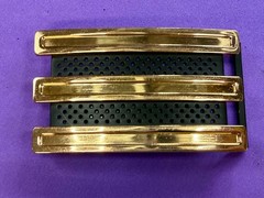 Adidas Golf 3 Stripe Gold & Black Color – Trophy Award Style Belt Buckle