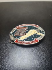 Vintage NASA Space Shuttle CHALLENGER Jan 28 1986 Commemorative Belt Buckle