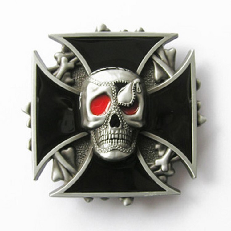 Belt Buckle – Iron Cross Skull