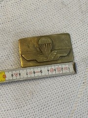 Vintage Brass Military Paratrooper Buckle 7.5cm – Brass Wings & Parachute