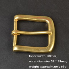 Solid Brass Belt Buckles Tongue Pin Belt Buckle Fits For 1.5 INCHES Belt USA