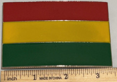 National Flag of Jamaica Rasta Belt Buckle Multi-Colored Western Cowboy Cowgirl