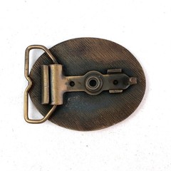 Bernbeck Construction Belt Buckle Bronze Tone Bulldozer Vintage 1974-1984
