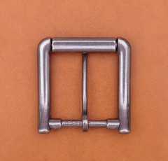 Antiqued Silver Single Prong Replacement Roller Belt Buckle Fits 40mm Belt Strap