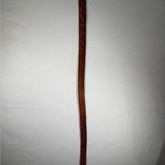 Levi’s Men’s Tooled and Braided Stitched Brown Leather Belt Western Hippy