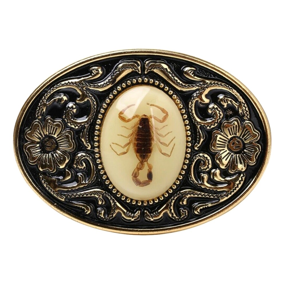 1Pcs Scorpion Vintage Style Cowboy Antique Scorpion Belt Buckle Glow in dark New