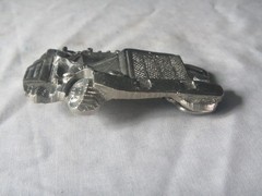 trucker semi tractor trailer truck pewter belt buckle