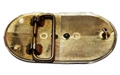 Belt Buckle Cowboy Boots with Spurs Silver Tone 3.50in X 1.75in