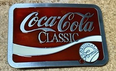 Metal Belt Buckle – Coca-Cola Classic Coke Original Formula