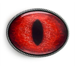 Monster Eye Belt Buckle – Red Dragon Eyeball Belt Buckle – 131-E