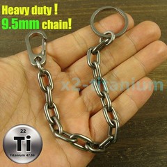 Heavy duty Titanium anti lost Key chain ring bracelet snap hook carabiner XH894