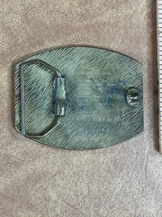 1982 Kansas&rsquo; Biggest Rodeo Phillipsburg Kansas Brass Belt Buckle Sample
