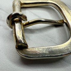 Silver Gold Tone Rounded Belt Buckle Simple Basic – 1.79&Prime; x 2.20&Prime;