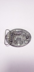 Vintage Cowboy Belt Buckle Arroyo Grande Buckles Co. AG 24 Horse Lovers 1989